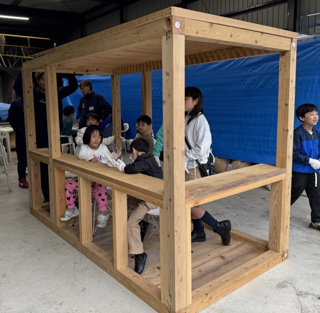 完成した秘密基地